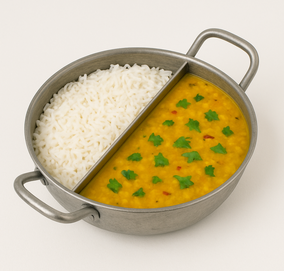 कड़ाही - एक बर्तन, दो सब्जी