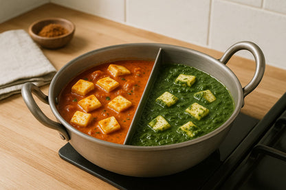 कड़ाही - एक बर्तन, दो सब्जी