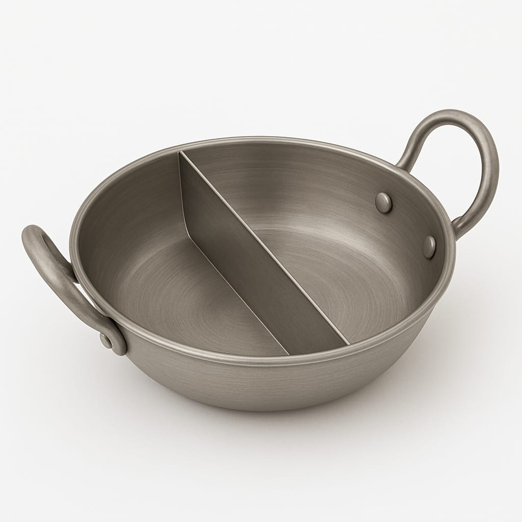 कड़ाही - एक बर्तन, दो सब्जी